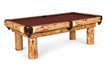 Klondike Log Pool Table